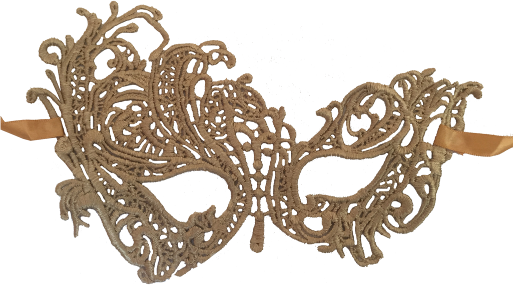 Lace Eye Masquerade Mask - Vintage Black Lace Mask, Halloween Party Mask, Venise (1024x600), Png Download