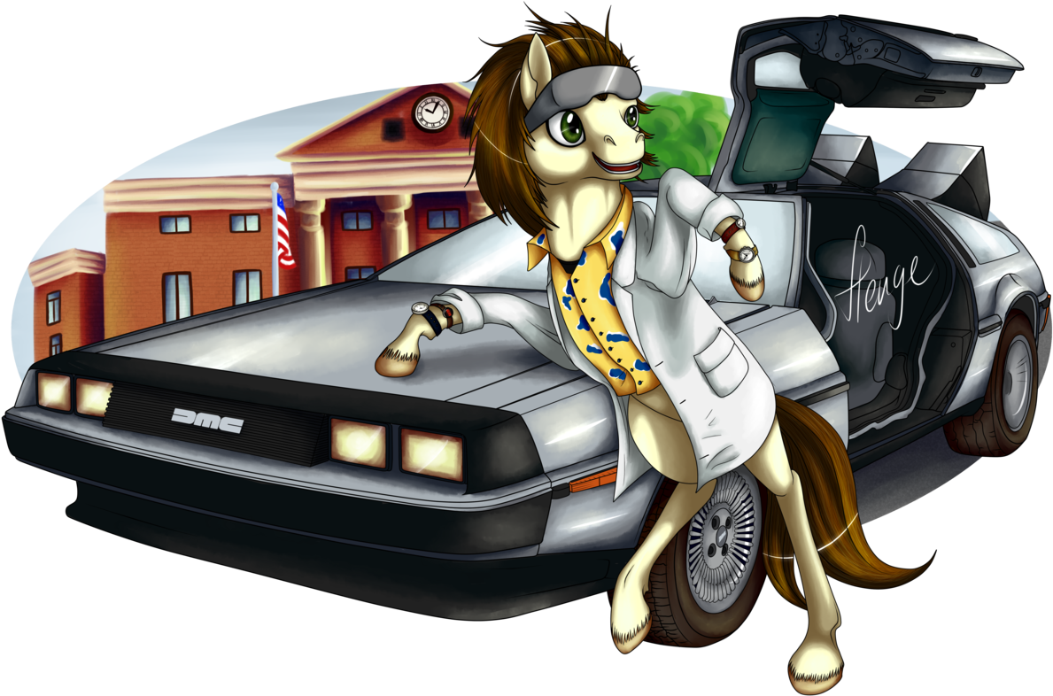 Hengebellika, Back To The Future, Car, Crossover, Delorean, - Dr. Emmett Brown (1280x931), Png Download