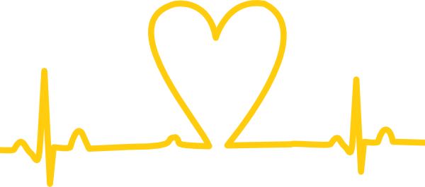 Heart Rate Variability And Empathy For Our Hearts - Heart Rate With Hearts (600x265), Png Download