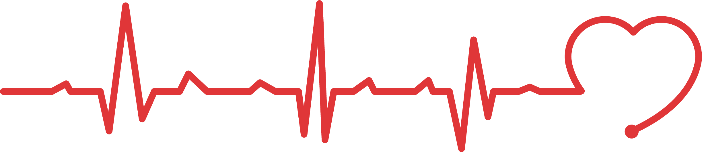 Heart Rate Electrocardiography Pulse - Portable Network Graphics (2447x531), Png Download