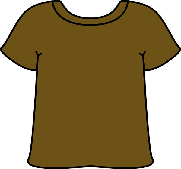 Brown Tshirt - Brown Shirt Clipart (600x562), Png Download