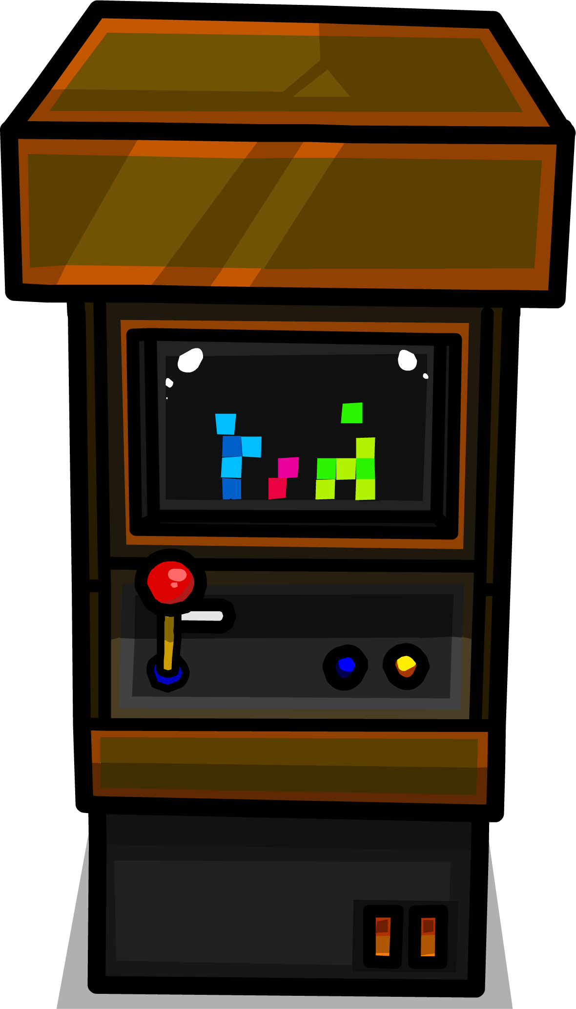 Arcade Game Sprite 002 - Arcade Cabinet Sprite (1180x2065), Png Download