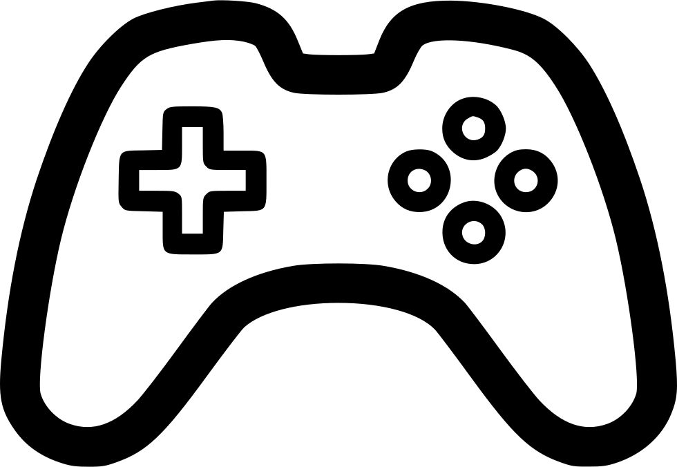 Game Controller Pad Videogame - Game Controller Png White (980x676), Png Download