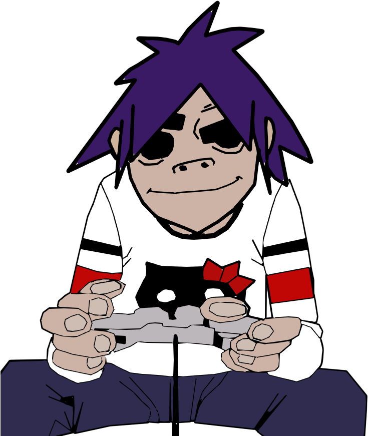 Jpg Library Games Png Transparent Images D Of Gorillaz - Gorillaz 2 D Png (806x900), Png Download