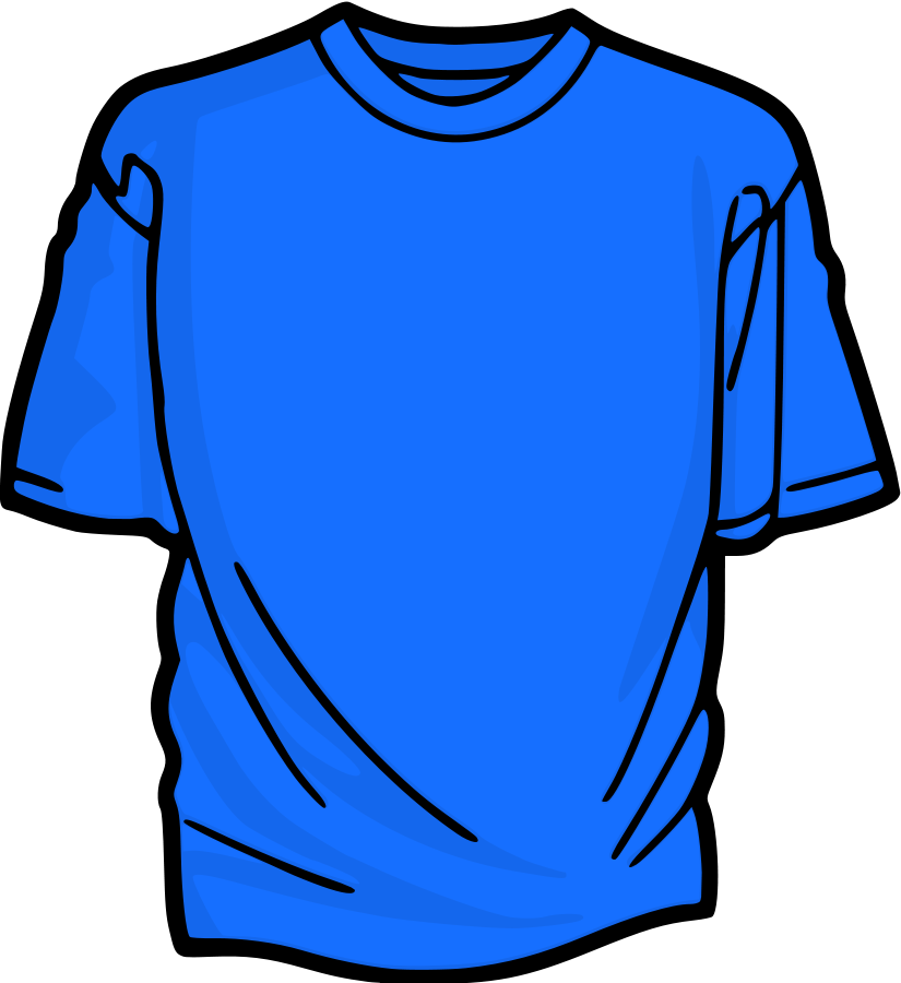 T-shirt Clipart - Blue Shirt Clipart (825x900), Png Download
