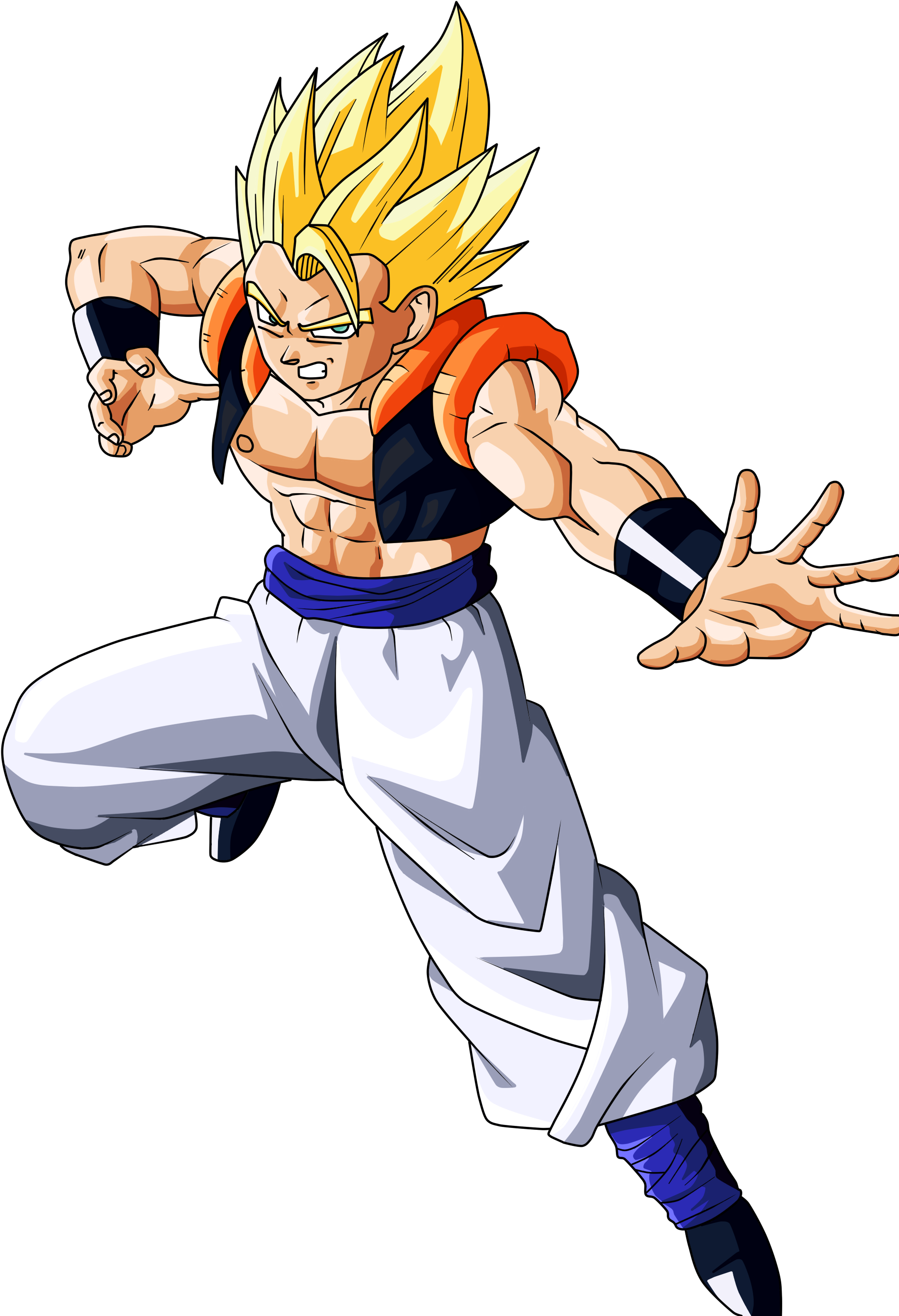 Dragon Ball Z Pictures Goku Super Saiyan - Dragon Ball Gogeta Png (1900x2774), Png Download