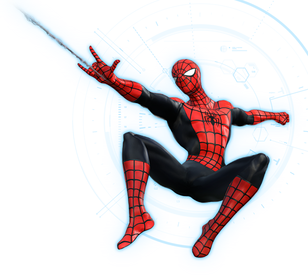 Peter Parker From Marvel Heroes (video Game) 0001 - Marvel Super Hero Png (600x536), Png Download