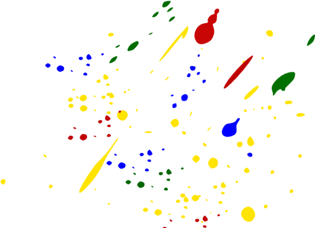 Splatter Clipart Colorful Paint Splatter - Black Paint Splatter Png (640x480), Png Download