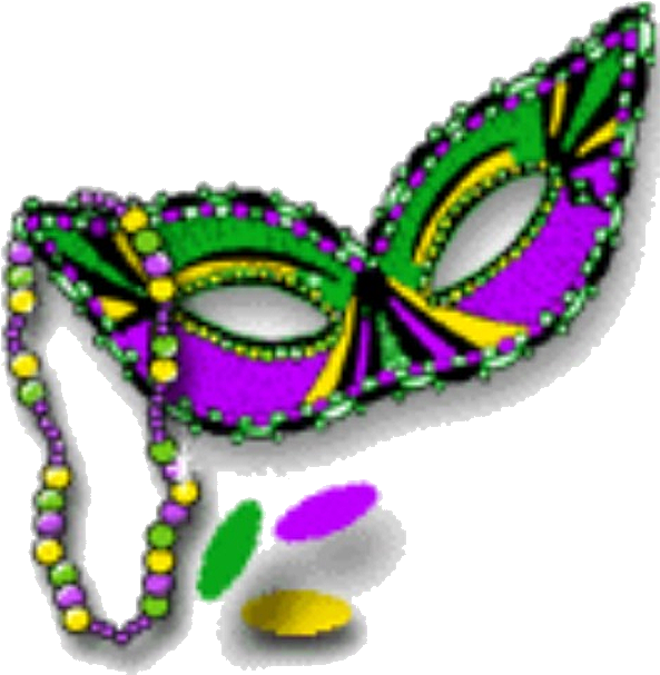 Mardi Gras Png Free Library Alligator - Mardi Gras Mask Png (600x618), Png Download