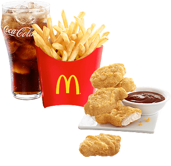 Choose Your Size - Mcdonalds Chicken Nugget Meal (380x380), Png Download