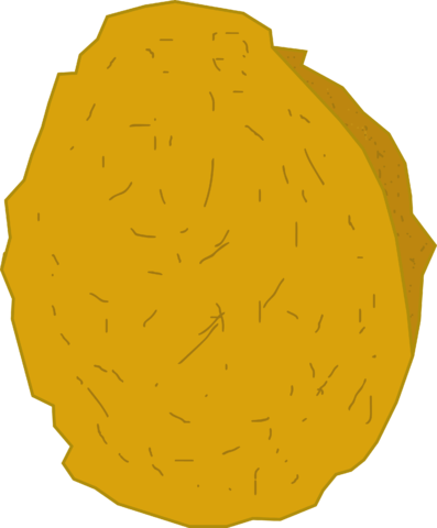 Chicken Nugget - Portable Network Graphics (397x480), Png Download