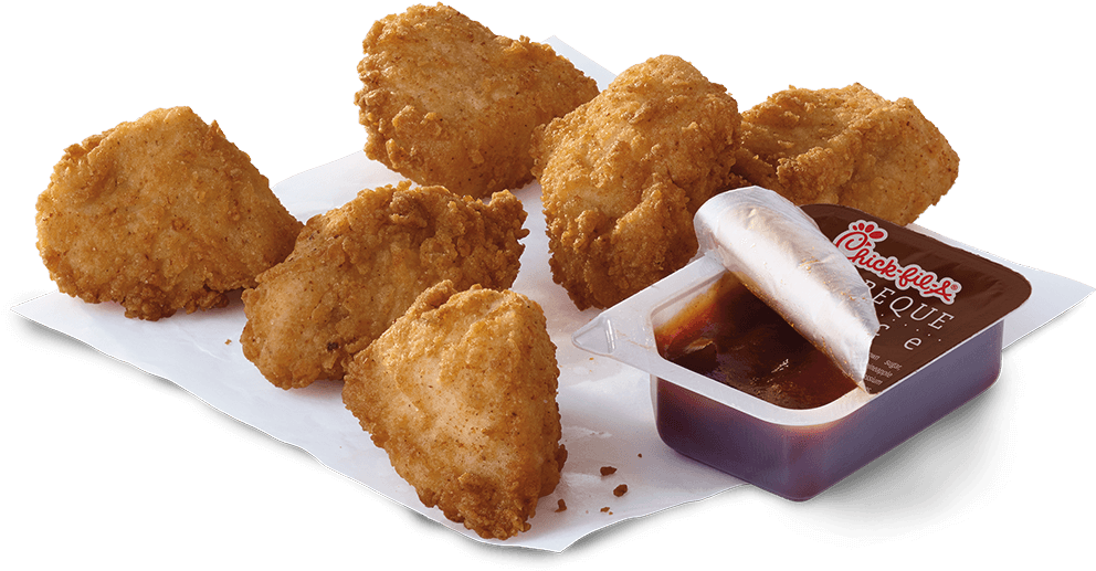 Nuggets6 - Chick Fil A Nuggets Png (1009x526), Png Download