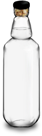 Clear Bottle Png - Bottle (500x600), Png Download