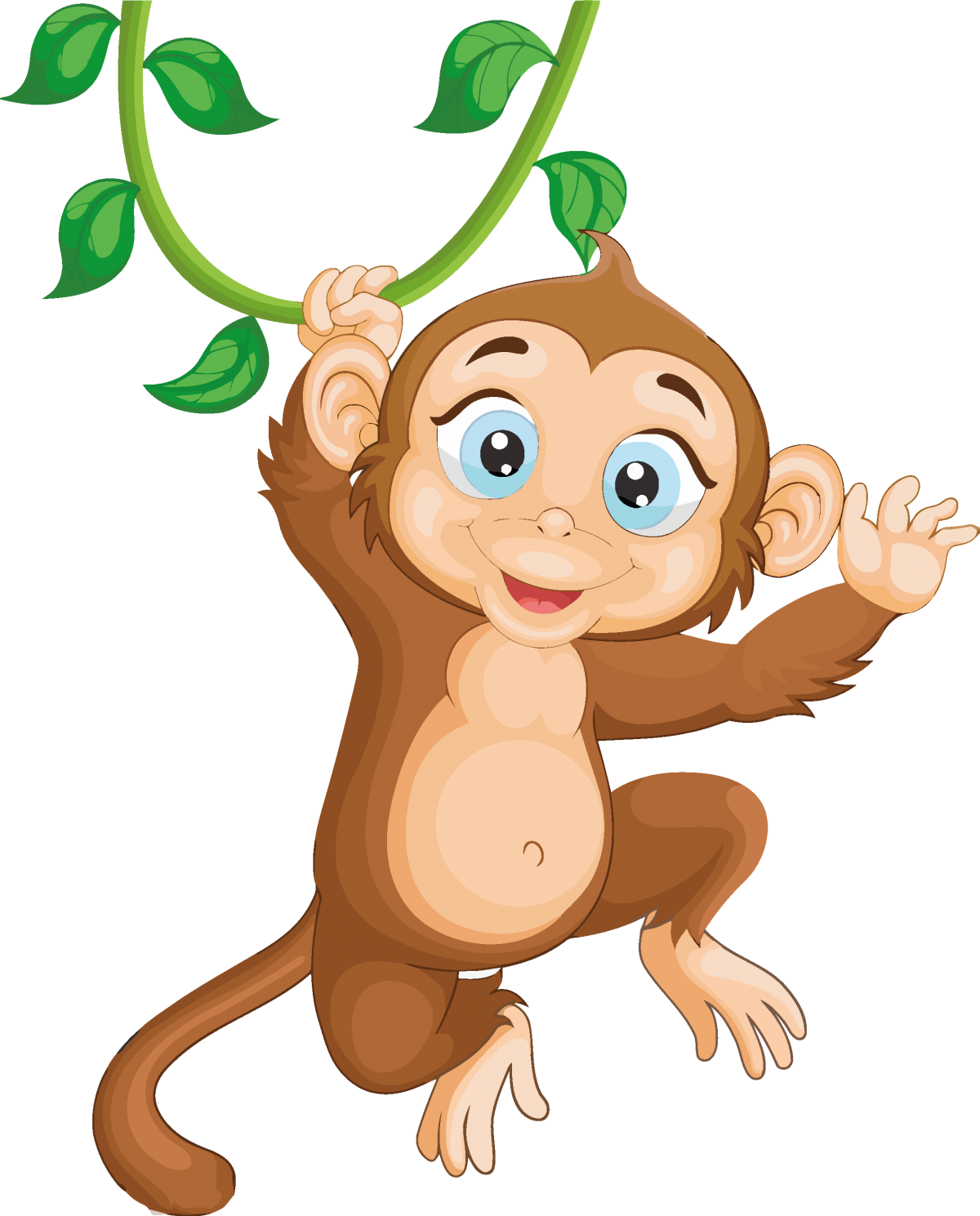 Download Monkey Clipart Png Download Cartoon - Cartoon Monkey PNG Image  with No Background 