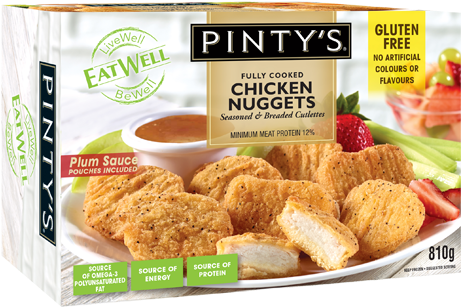 Eatwell Chicken Nuggets - Pinty's Eatwell Eatwell Chicken Breast Chunk (491x337), Png Download