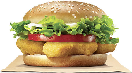 Burger King Chicken Nuggets Burger (500x540), Png Download