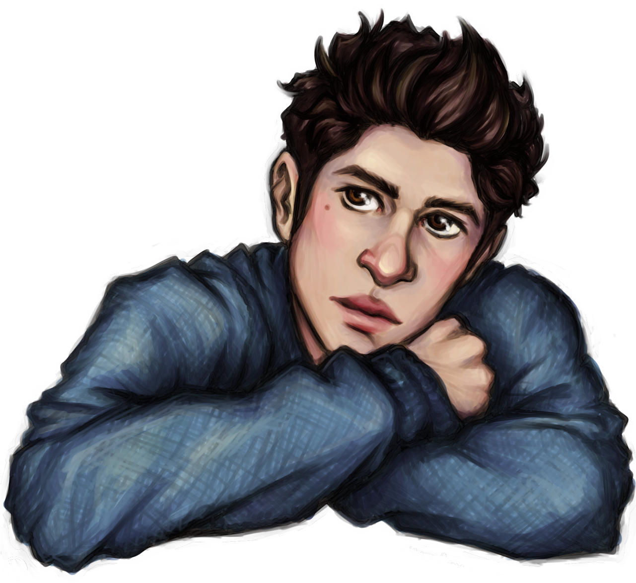 #tyler Posey #teen Wolf #scott Mccall #teen Wolf Fanart - Fan Art Scott Mccall (500x479), Png Download