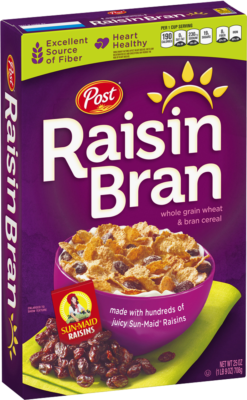 Box Of Post Raisin Bran - Box Of Raisin Bran (800x1294), Png Download