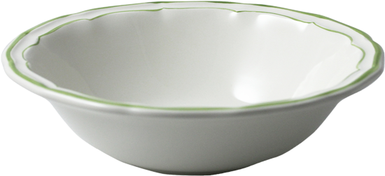 2 Cereal Bowls Xl - Gien France Filets Verts Cereal Bowls Xl 7" Dia - 10 (869x869), Png Download
