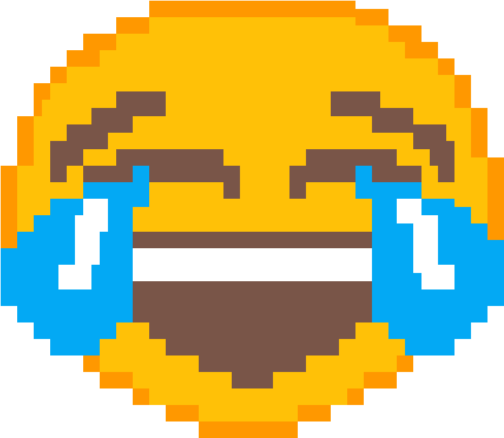 Laughing Emoji - Cross Stitch Donut (1200x1200), Png Download