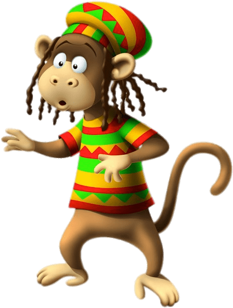 Zigby Character Monkey Png - Portable Network Graphics (600x796), Png Download