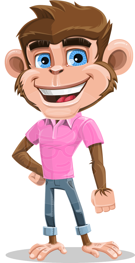 Dunc The Funky Monkey - Monkey (957x1060), Png Download