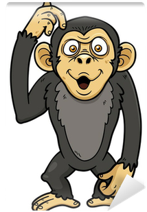 Vector Illustration Of Cartoon Monkey Wall Mural • - Free To Use Ape Cartoon (400x400), Png Download