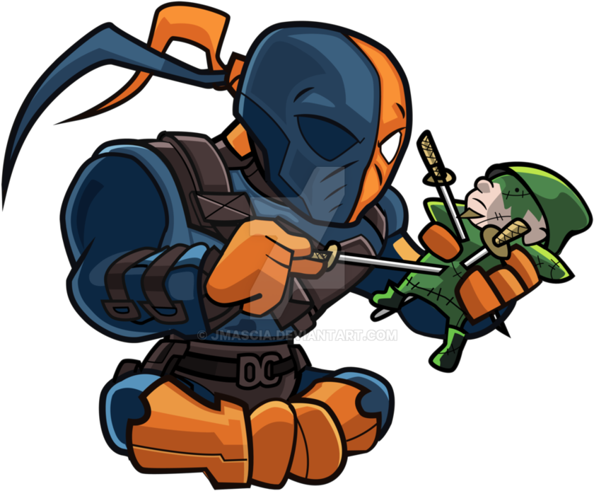 Deathstroke Png Picture - Deathstroke Cartoon Drawing (1111x719), Png Download