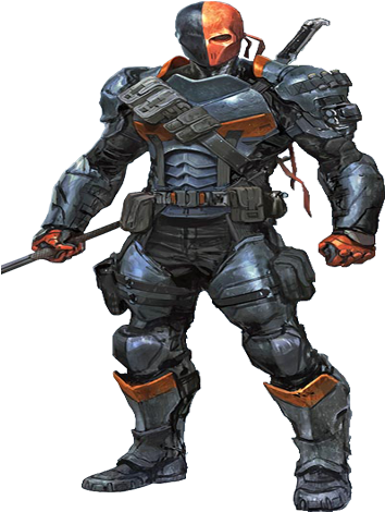Deathstroke - Action Figure (353x485), Png Download
