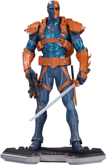 Deathstroke Dc Collectables 10" Statue - Deathstroke Statue Dc Icons (600x600), Png Download