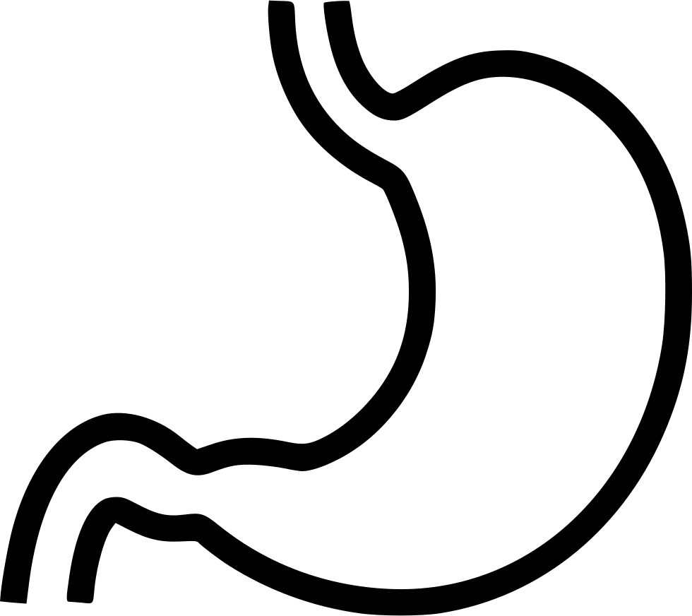 Png File Svg - Stomach Black And White Clip Art (980x872), Png Download