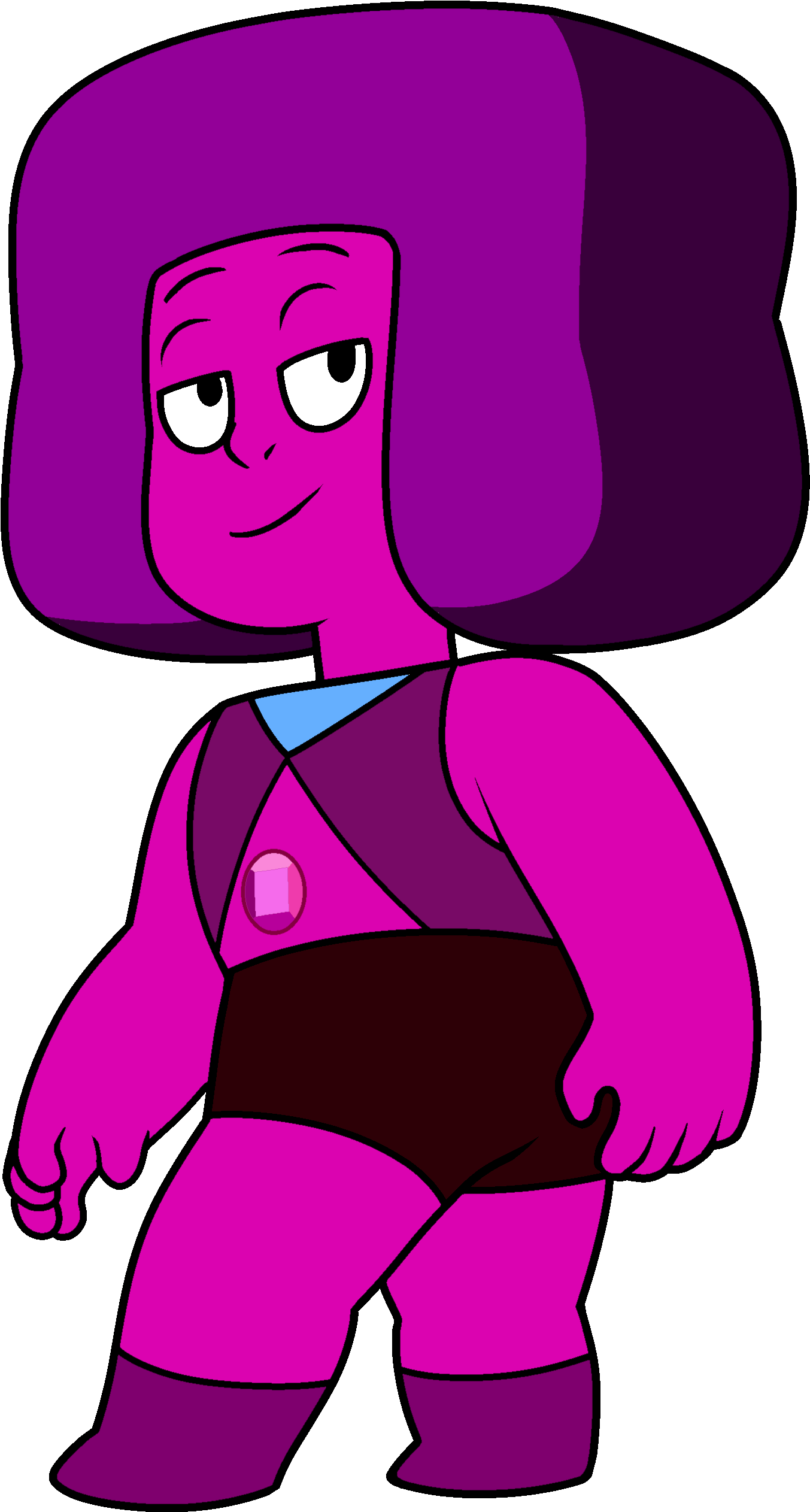 Stomach Ruby Offcolor By Yommy124 - Steven Universe Ruby Gauntlet (1600x2600), Png Download