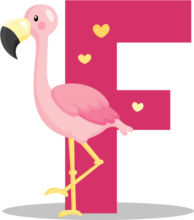 Flamingo Royalty - Letras De Flamingo Para Imprimir (1600x1600), Png Download