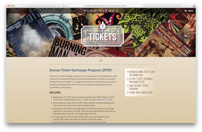 Burning Man Secure Ticket Exchange Program (696x456), Png Download