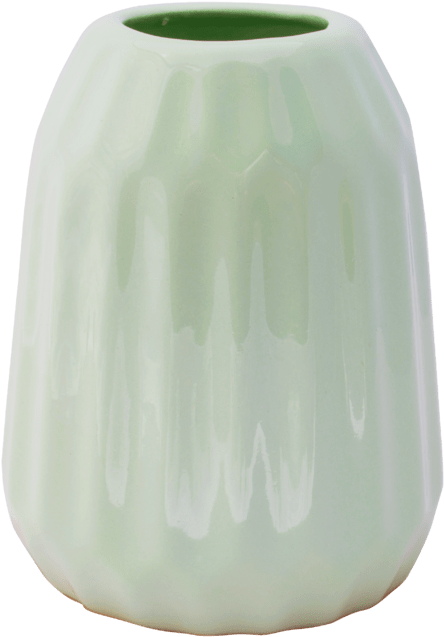 Florero Loto Verde Agua (640x782), Png Download