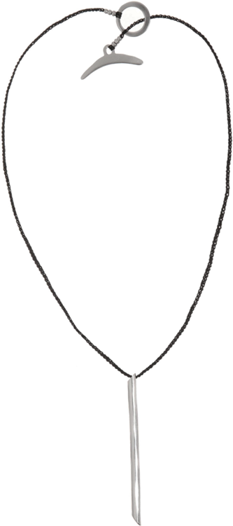 Jill Platner Silver Sapling Pendant Necklace (450x750), Png Download