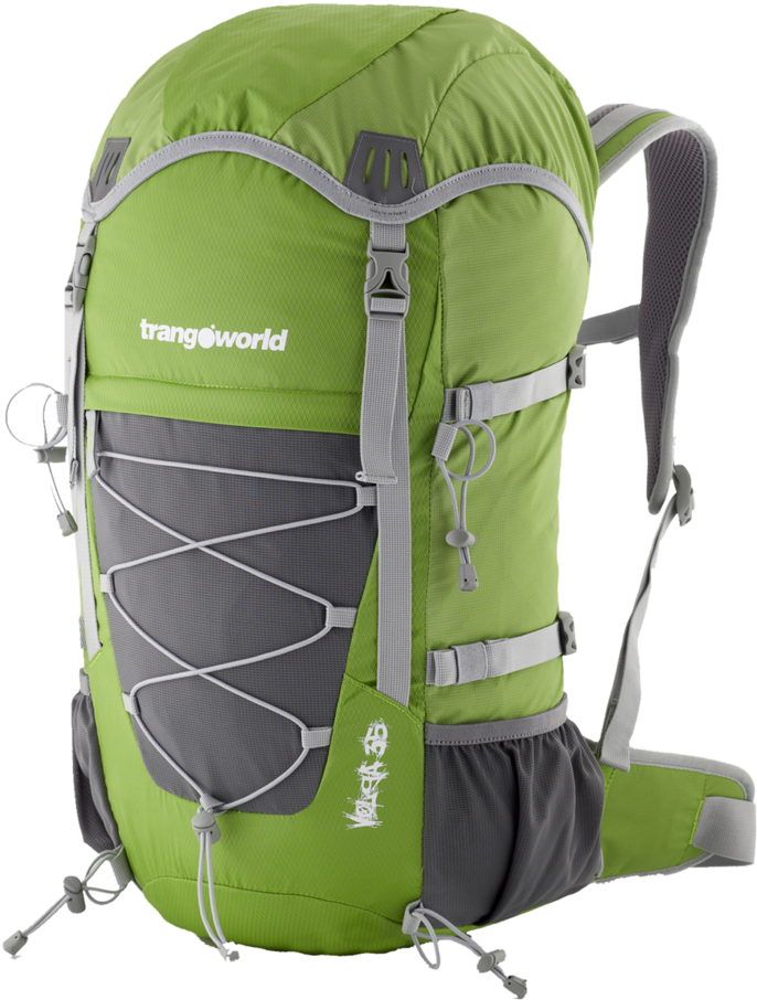 Mochila Trangoworld Volga 35 Verde/verde (724x1000), Png Download
