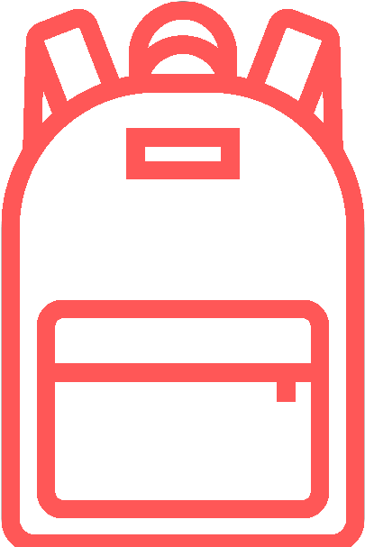 Icono Soloescolares Mochila (612x606), Png Download