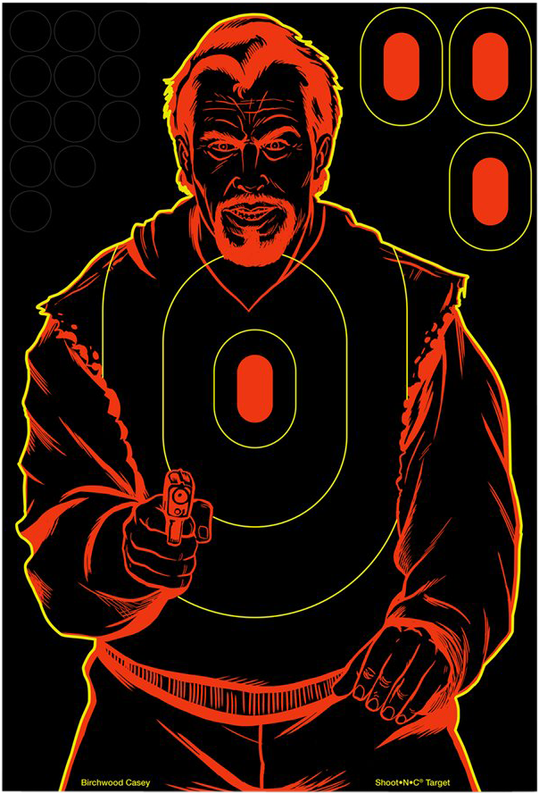 Birchwood Casey 34645 Shoot N C Bad Guy 5 Targets (960x960), Png Download