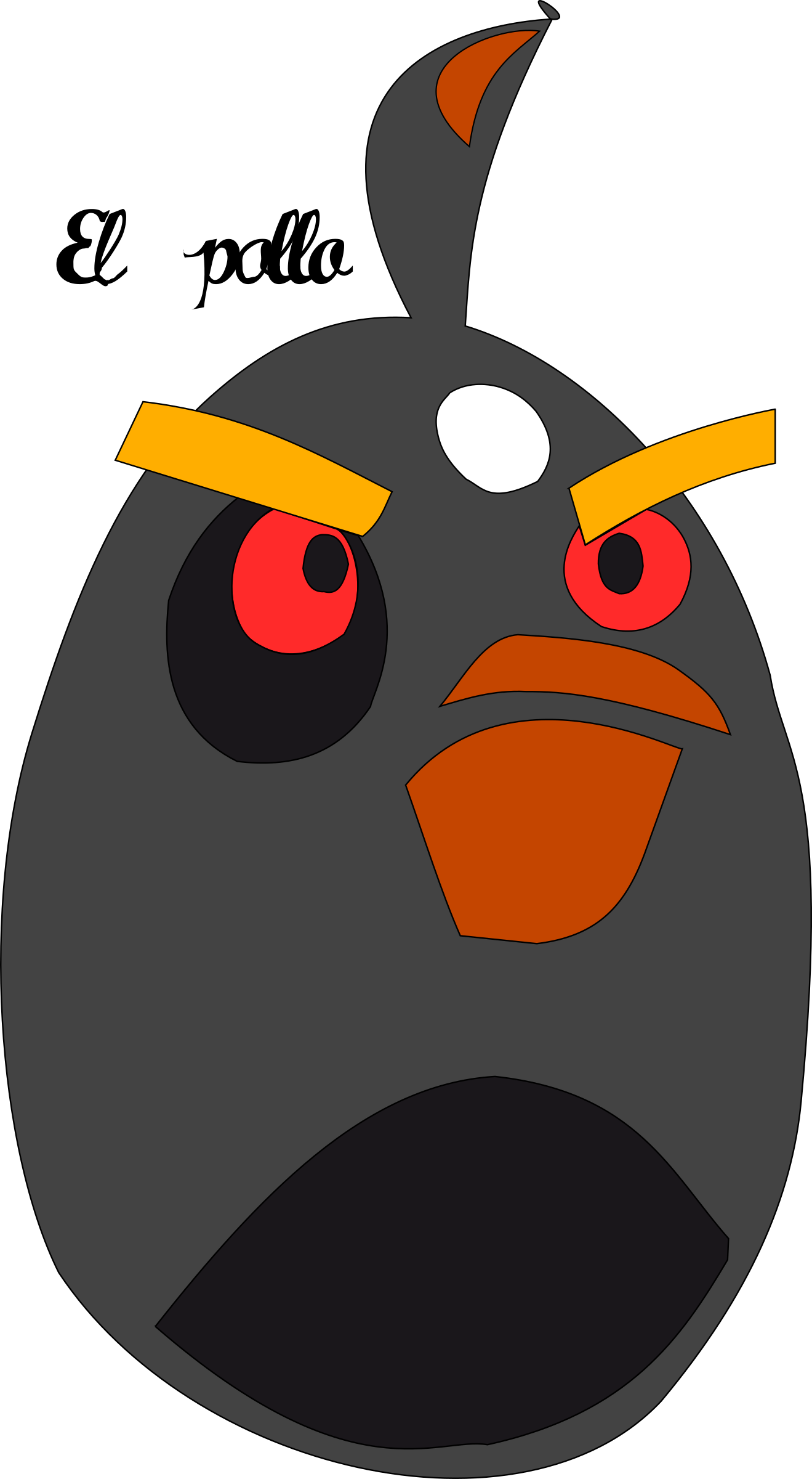 This Free Icons Png Design Of El Pollo Angry (1319x2400), Png Download