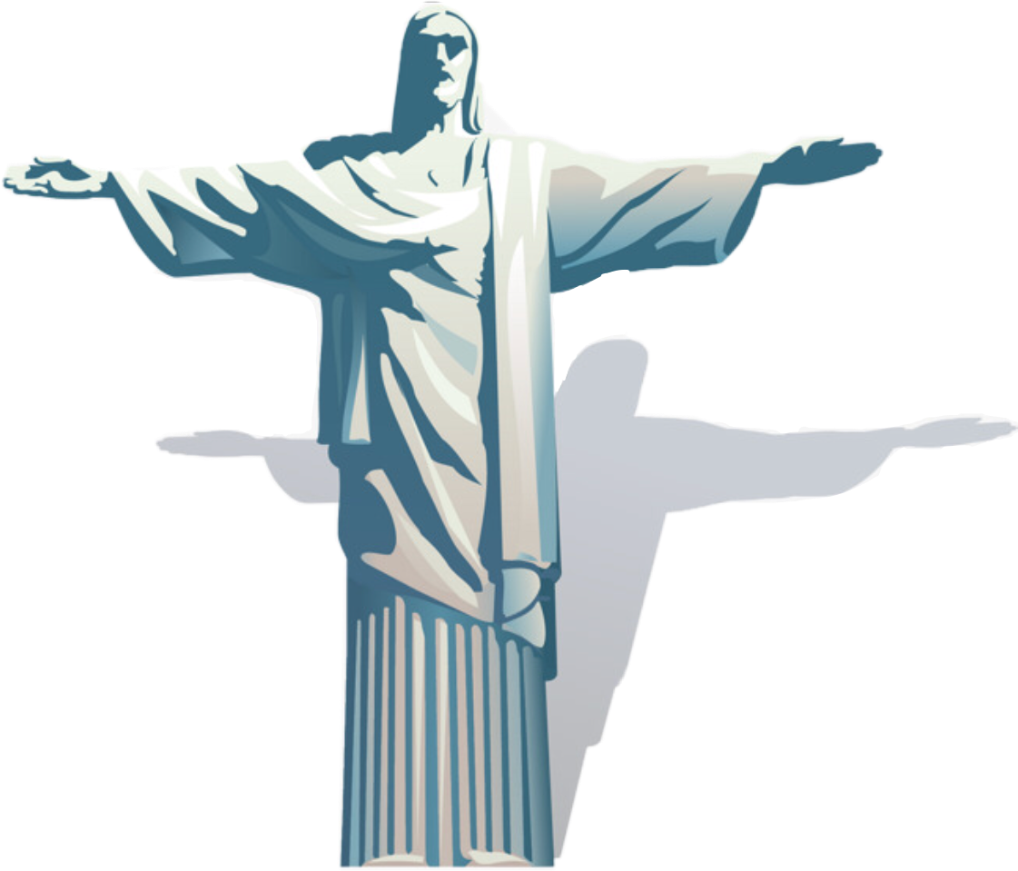 Corcovado Cristo Cristoredentor Rio Riodejaneiro Brasil (1121x959), Png Download