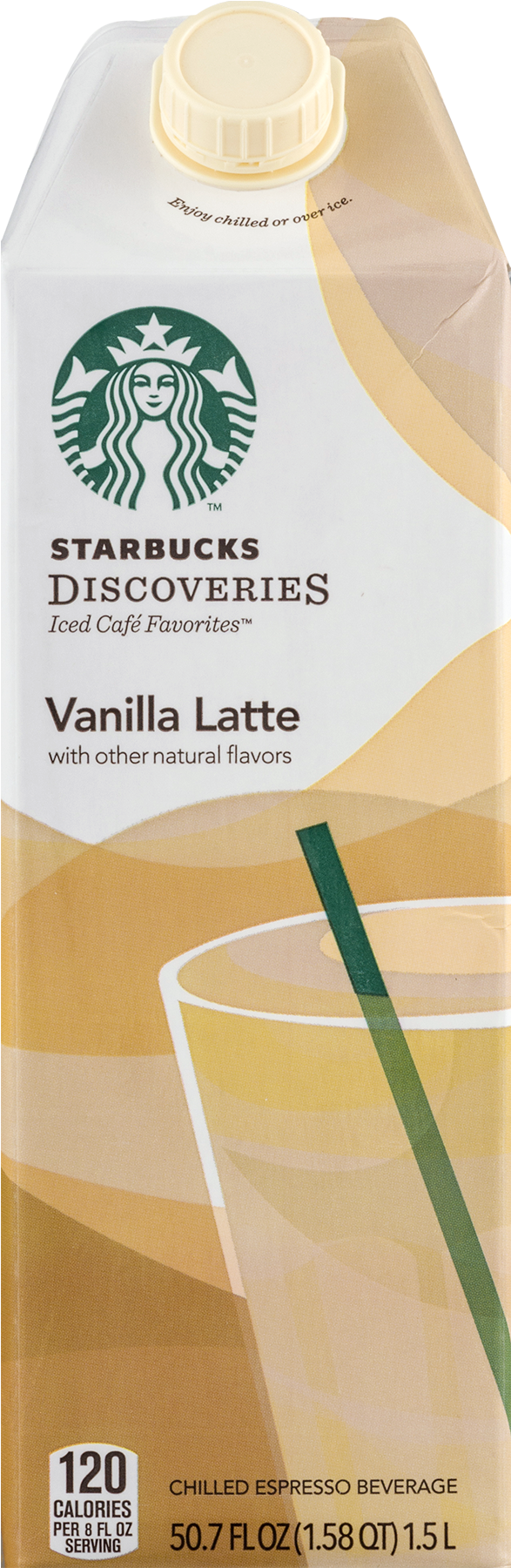 Starbucks Discoveries Iced Cafe Favorites Vanilla Latte (1800x1800), Png Download