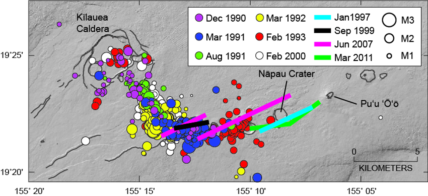 Seismicity Is Shown For Intrusions For Which Little (850x389), Png Download
