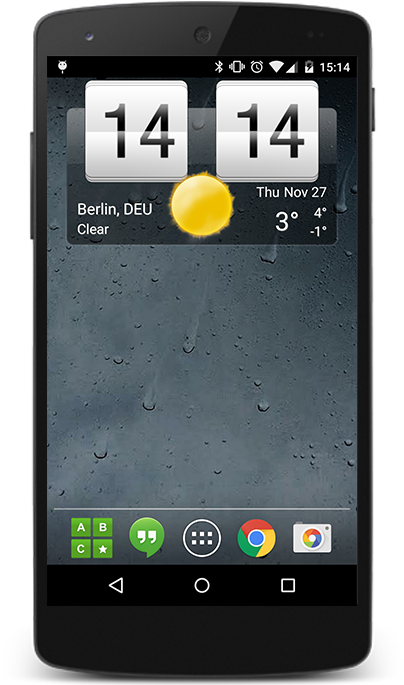 Download Sense Flip Clock & Weather From Google Play (500x689), Png Download