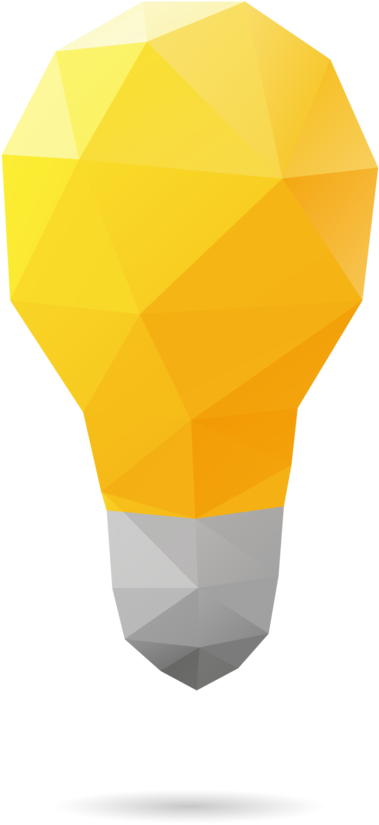 Iot H Artboard 4yellow Lightbulb (1000x1000), Png Download