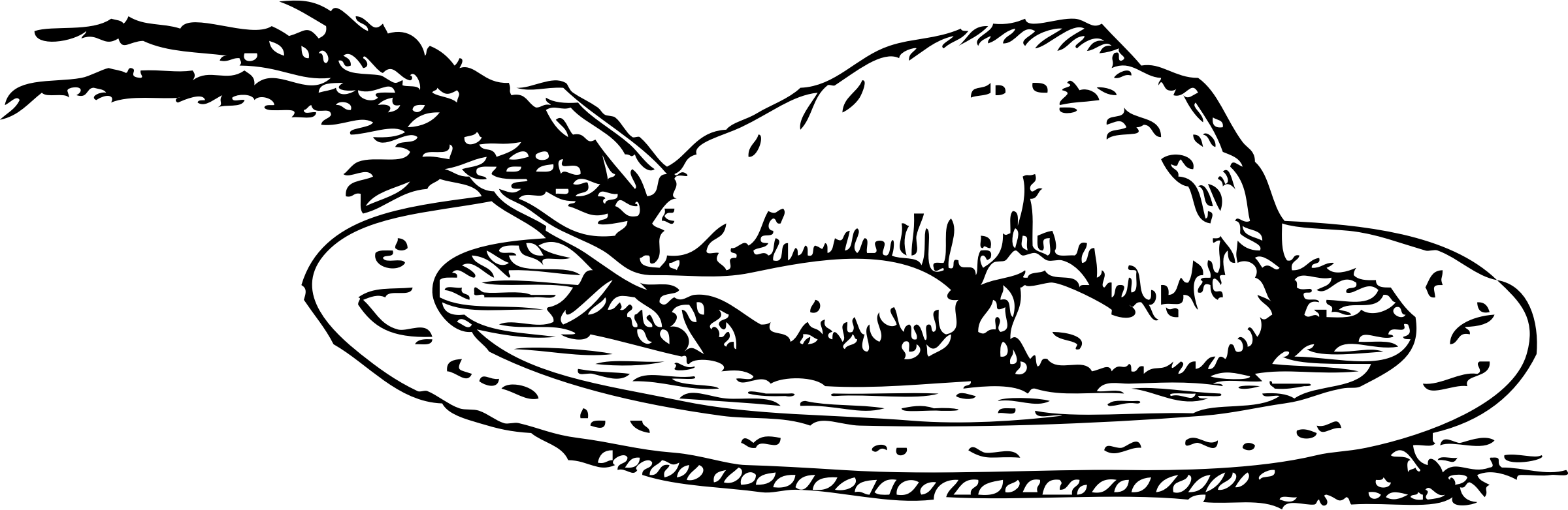 This Free Icons Png Design Of Roast Pheasant (2400x782), Png Download