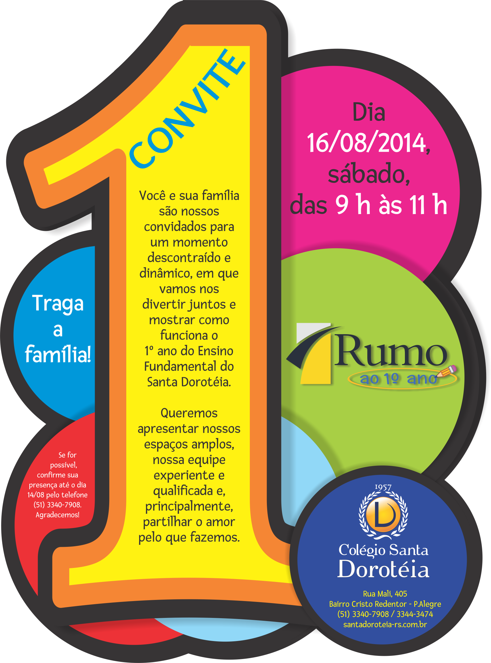 Rumoao1 2014 Convite Grafiset (1722x2323), Png Download