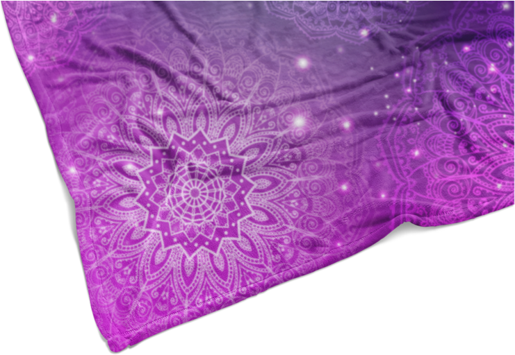 Space Mandalas Fleece Blanket (740x740), Png Download