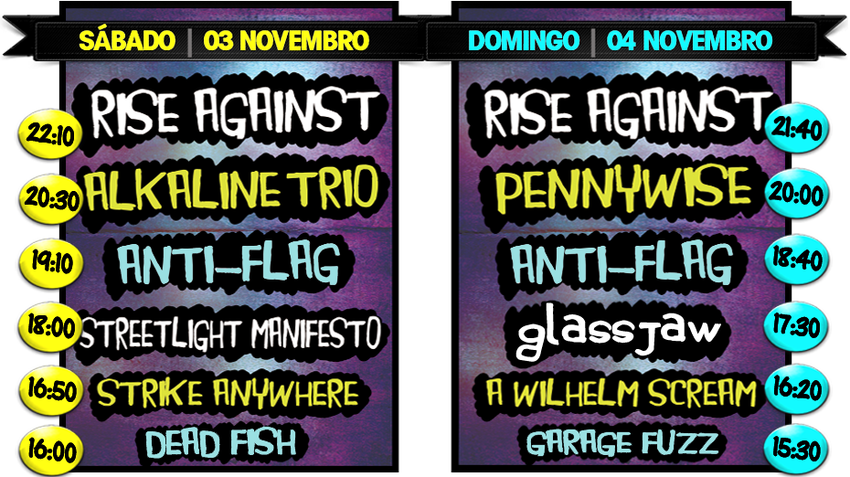 Line-up Do Wros Fest Com Os Horários Das Bandas (930x522), Png Download