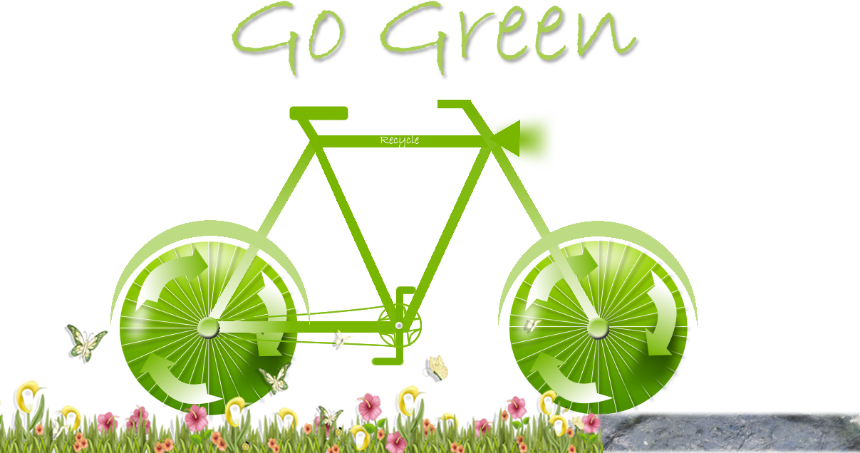 Cycleorrecycle-gogreen (1207x636), Png Download